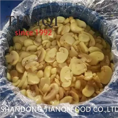برش قارچ Champignon در SO2 در طبل